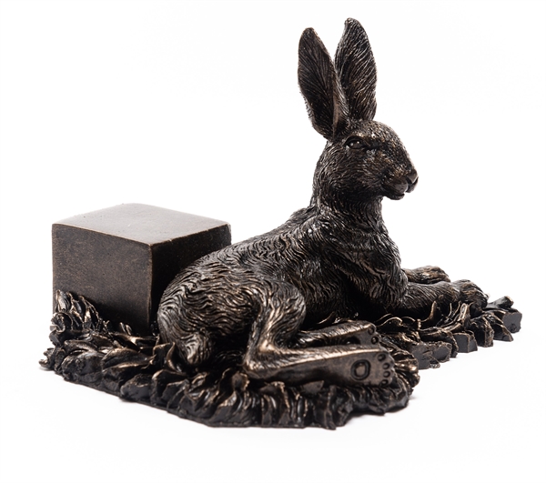 Bronze Liggende Hare - 3 stk